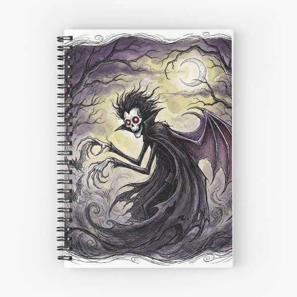 Item preview, Dracula Bat Transformation illustration gothic vampire art designed and sold by Vintage Designs +.