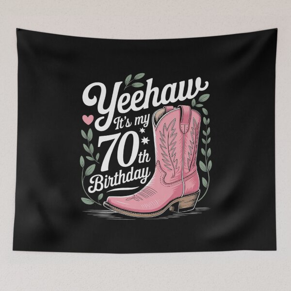 Item preview, Yeehaw Its My 70th Birthday 70 Year Old Country Cowgirl designed and sold by SnackPAC.