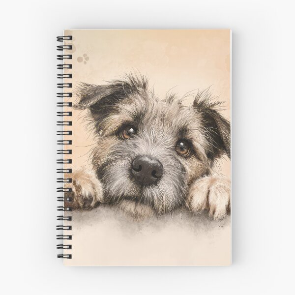 Item preview, Glen of Imaal Terrier Peeking over Wall 01 designed and sold by Elisabeth Lucas.