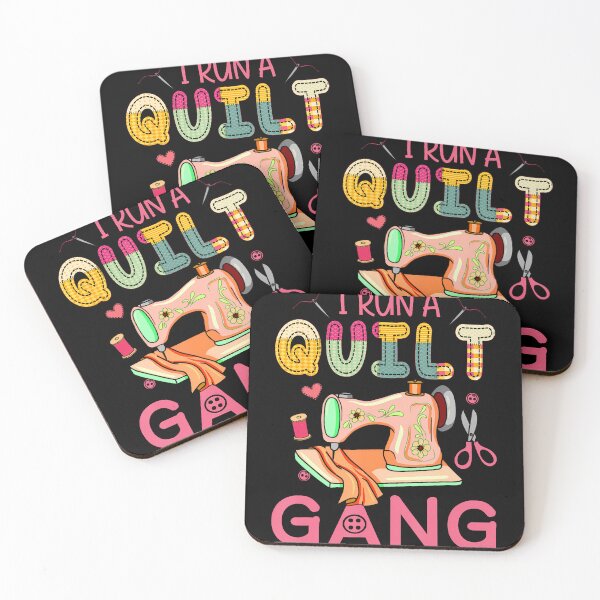 Item preview, I Run A Quilt Gang Funny Quilting Shirt Quilter Gift designed and sold by MindyMarianela.