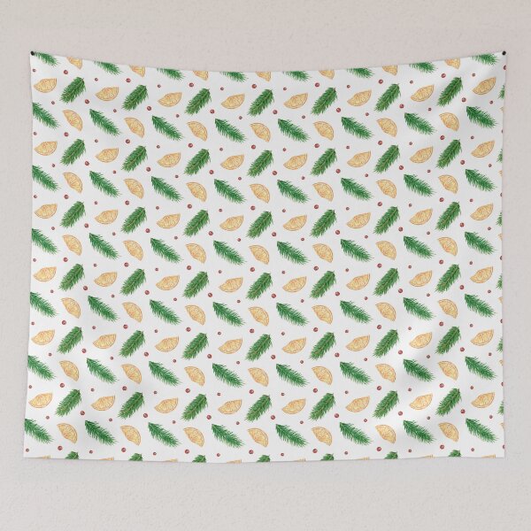 Item preview, Christmas tree with oranges designed and sold by IrinaAvdeeva.