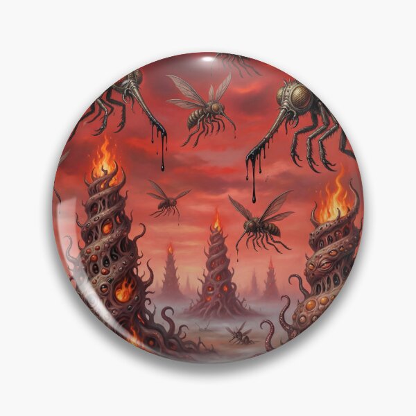 Item preview, Infernal Sky Horror after Hieronymus Bosch and Pieter Bruegel designed and sold by Vintage Designs +.