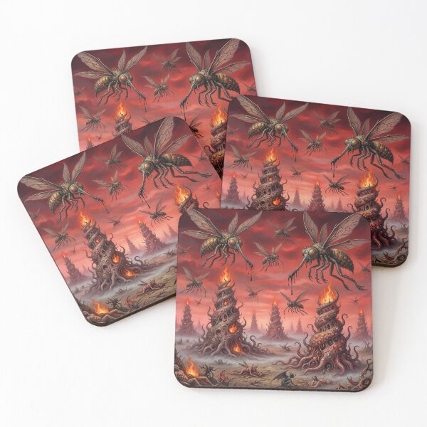 Item preview, Infernal Sky Horror after Hieronymus Bosch and Pieter Bruegel designed and sold by Vintage Designs +.