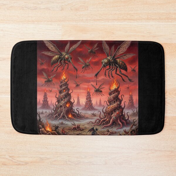 Item preview, Infernal Sky Horror after Hieronymus Bosch and Pieter Bruegel designed and sold by Vintage Designs +.