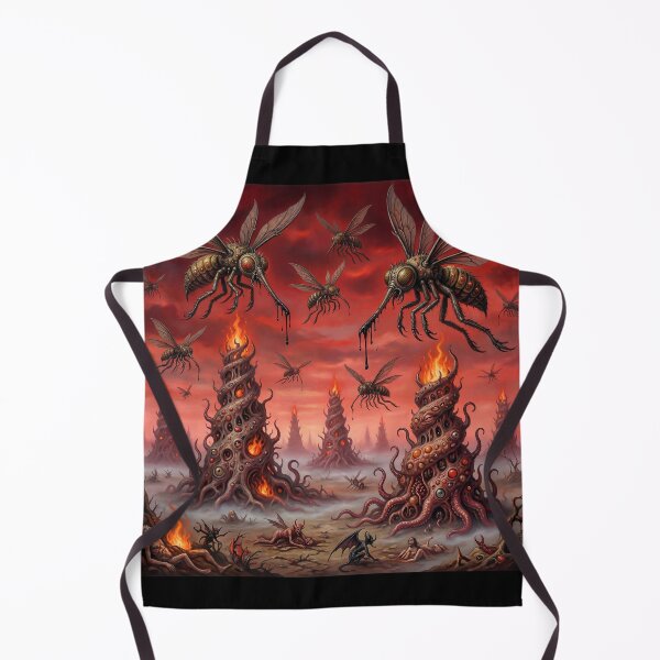 Item preview, Infernal Sky Horror after Hieronymus Bosch and Pieter Bruegel designed and sold by Vintage Designs +.