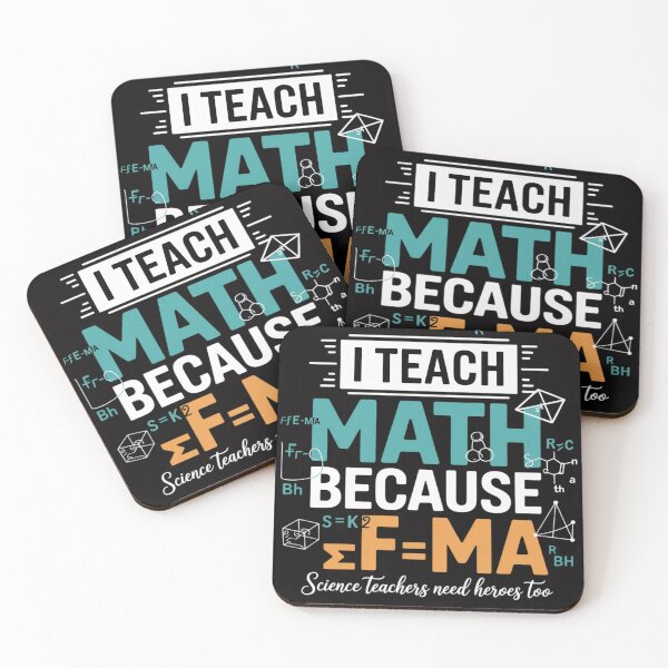 Item preview, I Teach Math Because Science Teachers Need Heroes Too designed and sold by CareTopping.