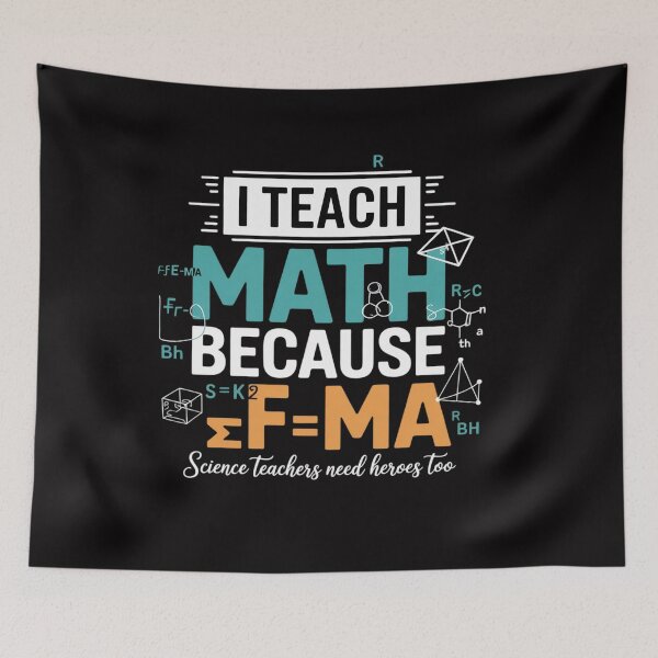 Item preview, I Teach Math Because Science Teachers Need Heroes Too designed and sold by CareTopping.