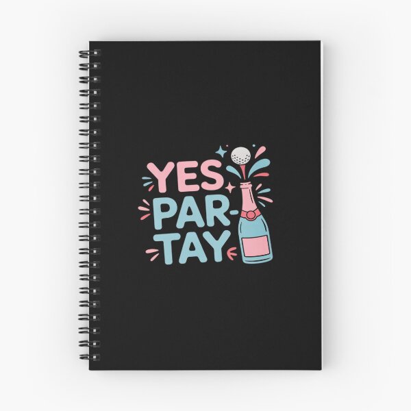 Item preview, Yes Par-Tay Golf Pun Neon Pink Blue Party designed and sold by SnackPAC.