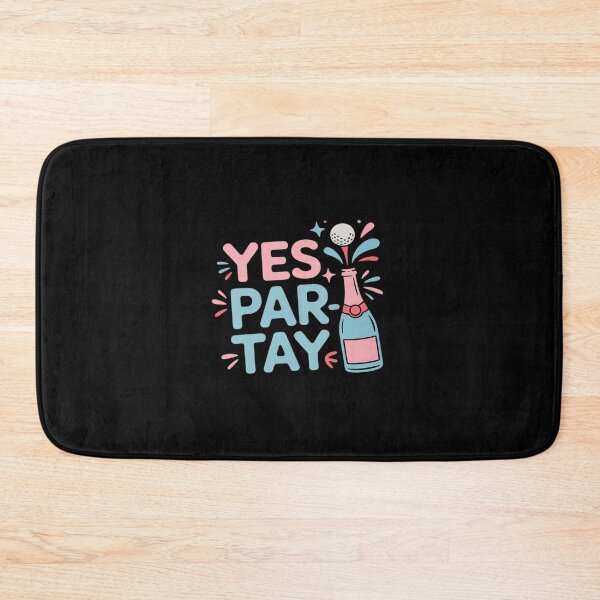 Item preview, Yes Par-Tay Golf Pun Neon Pink Blue Party designed and sold by SnackPAC.