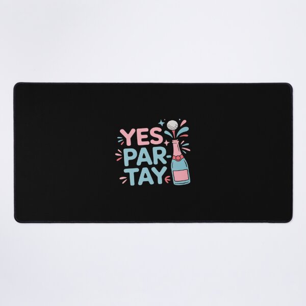 Item preview, Yes Par-Tay Golf Pun Neon Pink Blue Party designed and sold by SnackPAC.