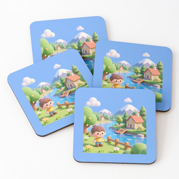 Item preview,  Milford Riverside View – 3D Cute Comic Art , designed and sold by PaintMeWorld.