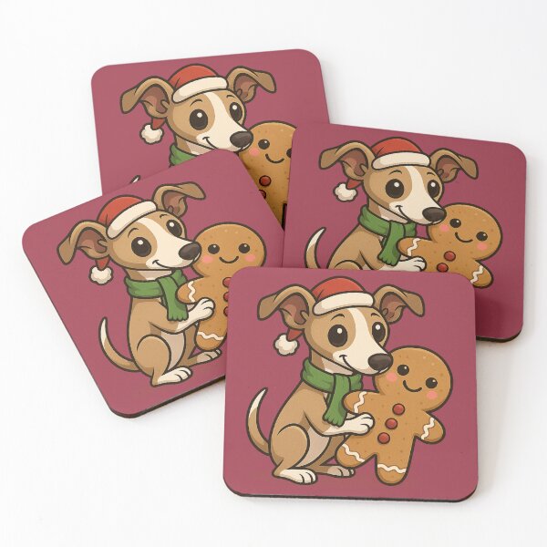 Item preview, Christmas Whippet Xmas Greyhound designed and sold by Prints-by-Olaf.
