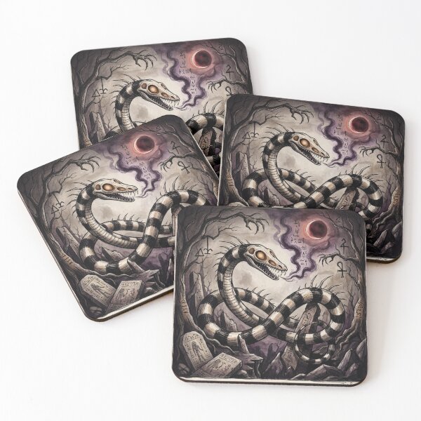 Item preview, Apophis Chaos Serpent Ancient Egyptian God Gothic style illustration designed and sold by Vintage Designs +.