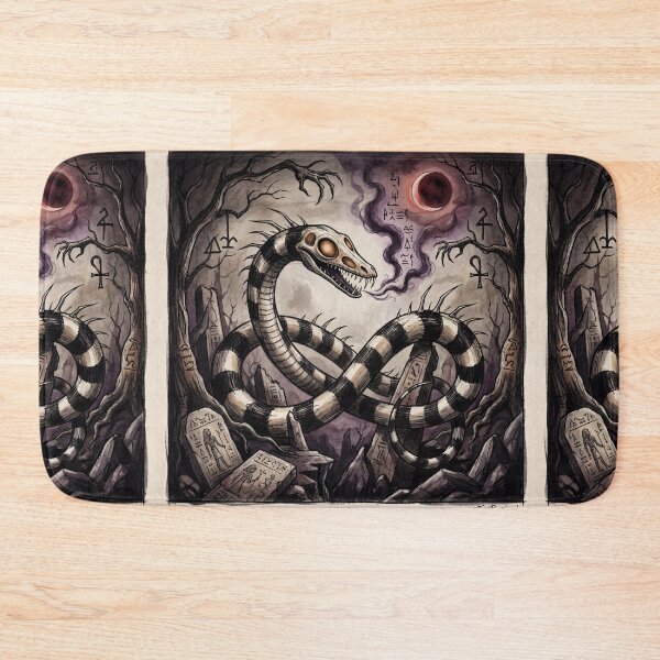 Item preview, Apophis Chaos Serpent Ancient Egyptian God Gothic style illustration designed and sold by Vintage Designs +.