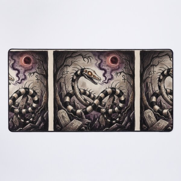 Item preview, Apophis Chaos Serpent Ancient Egyptian God Gothic style illustration designed and sold by Vintage Designs +.