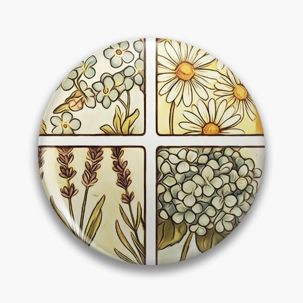 Item preview, Vintage Botanical Patchwork – Rustic Cottagecore Floral Garden designed and sold by Hen-C-Art.