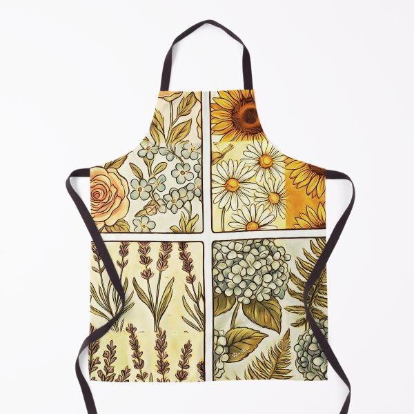 Item preview, Vintage Botanical Patchwork – Rustic Cottagecore Floral Garden designed and sold by Hen-C-Art.
