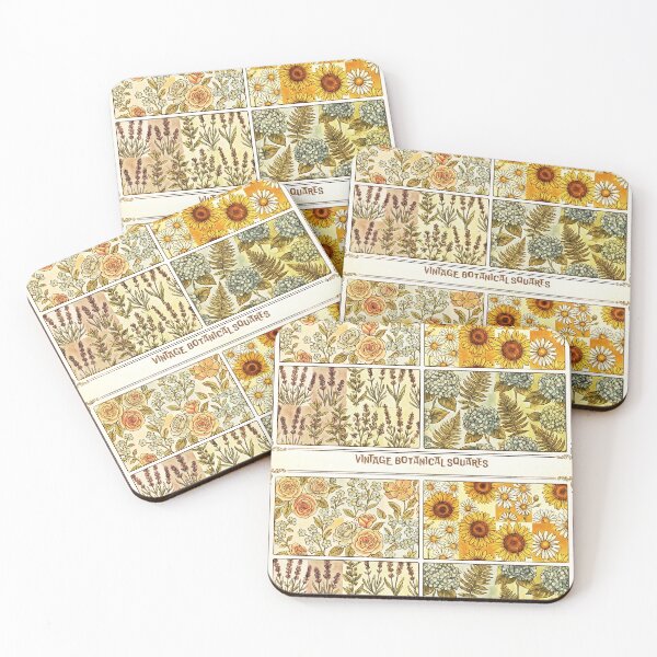 Item preview, Vintage Botanical Patchwork – Rustic Cottagecore Floral Garden designed and sold by Hen-C-Art.