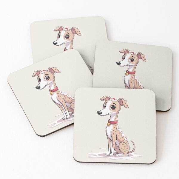 Item preview, Christmas Whippet Xmas Greyhound designed and sold by Prints-by-Olaf.