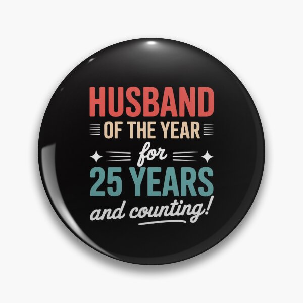 Item preview, Husband Married 25 Years - Couples 25th Wedding Anniversary designed and sold by CareTopping.