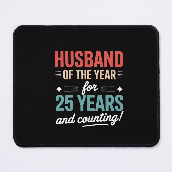 Item preview, Husband Married 25 Years - Couples 25th Wedding Anniversary designed and sold by CareTopping.