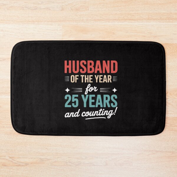 Item preview, Husband Married 25 Years - Couples 25th Wedding Anniversary designed and sold by CareTopping.