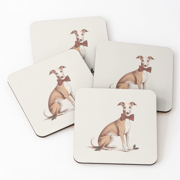 Item preview, Christmas Whippet Xmas Greyhound designed and sold by Prints-by-Olaf.