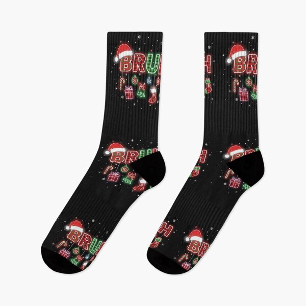 Item preview, Bruh Christmas Plaid Santa Ornament Design designed and sold by cawtoon.