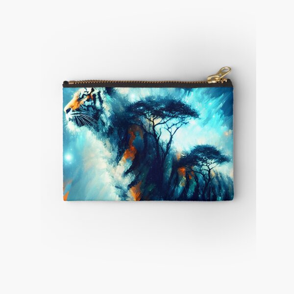 Item preview, Giant Tiger Guardian of the Savannah – Fantasy African Wildlife Illustration designed and sold by EmeraldeaArt.