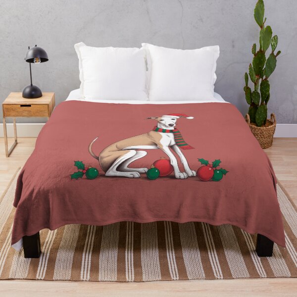Item preview, Christmas Whippet Xmas Greyhound designed and sold by Prints-by-Olaf.