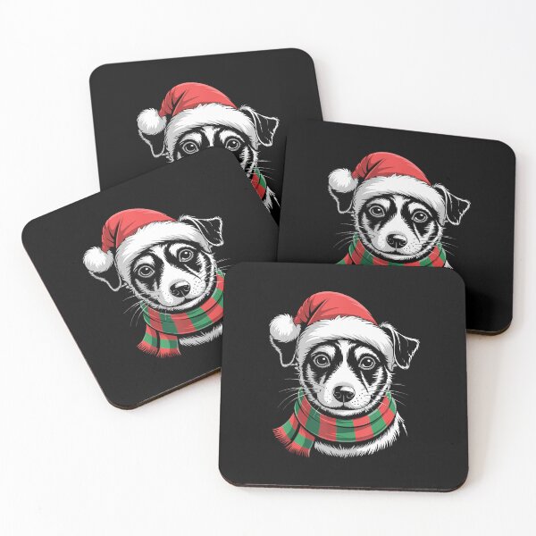 Item preview, Rat Terrier Dog Xmas Santa Hat Scarf Christmas Costume designed and sold by LucretiaTina.