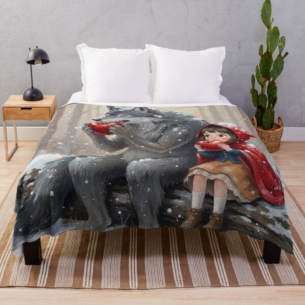 Item preview, Little Red Riding Hood and the Wolf Eat Apple designed and sold by cloud lee.