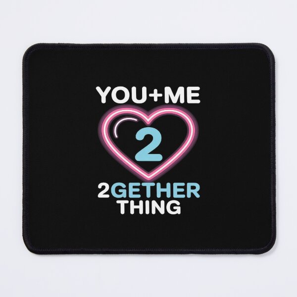 Item preview, You + Me = 2gether Thing Neon Heart for Couples designed and sold by LittleDame.