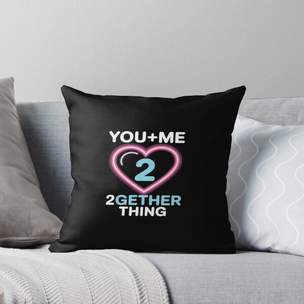 Item preview, You + Me = 2gether Thing Neon Heart for Couples designed and sold by LittleDame.