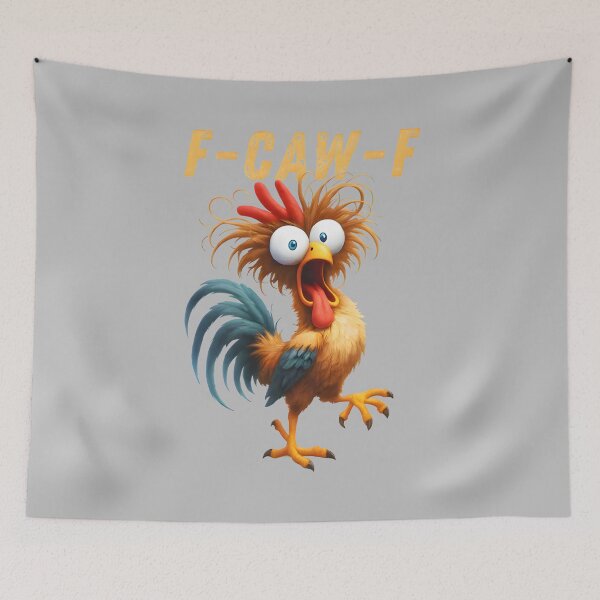Item preview, F-Caw-F Chicken Eagerlys Colorful Funny Rooster Meme designed and sold by mjohnson9.