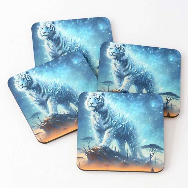 Item preview, Crystal Tiger Spirit Savannah Guardian designed and sold by EmeraldeaArt.