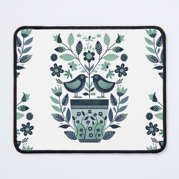 Item preview, Polish Bird and Flowers | wycinanki | Folklore | Folk Art Blue designed and sold by xiao xuans.