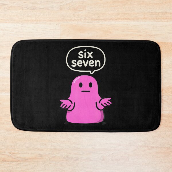 Item preview, 67 Six Seven 6-7 Pink Blob Slime - Funny Kids Brainrot Meme designed and sold by TaraLiliana.