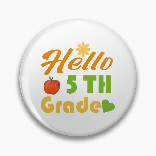 Item preview, Hello Fifth Grade – Colorful 5th Grade Back to School Design for Students and Teachers designed and sold by karibov.