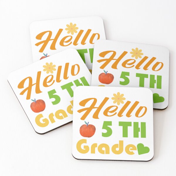 Item preview, Hello Fifth Grade – Colorful 5th Grade Back to School Design for Students and Teachers designed and sold by karibov.