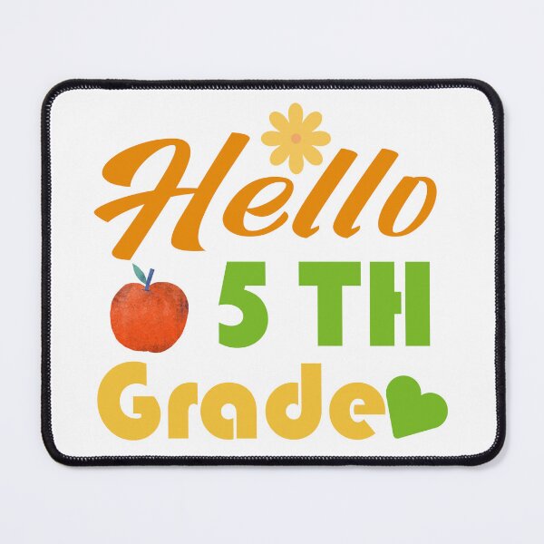 Item preview, Hello Fifth Grade – Colorful 5th Grade Back to School Design for Students and Teachers designed and sold by karibov.