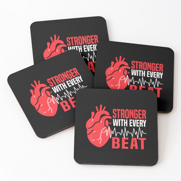 Item preview, Stronger With Every Beat Cardiac Patient Cardiac Rehab designed and sold by JaneJanie.