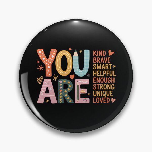 Item preview, You are Kind Brave Smart Enough Inspirational Growth Mindset designed and sold by LittleDame.