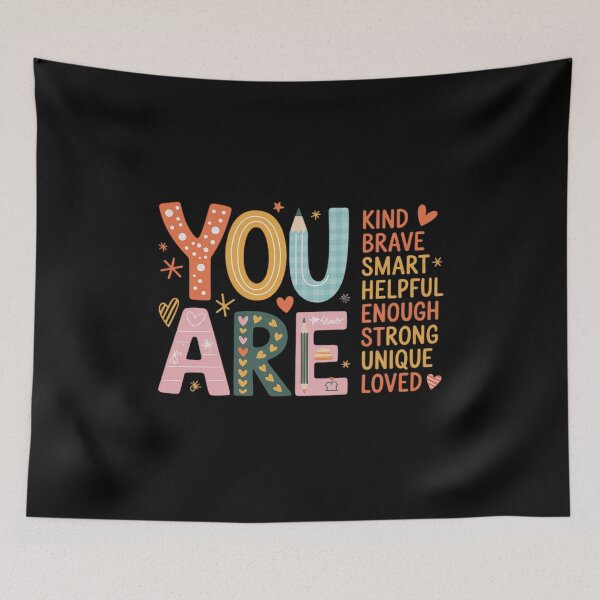 Item preview, You are Kind Brave Smart Enough Inspirational Growth Mindset designed and sold by LittleDame.