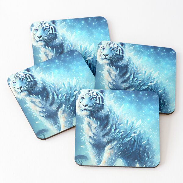 Item preview, Crystal Tiger Spirit Savannah Guardian 2:3 card edition designed and sold by EmeraldeaArt.