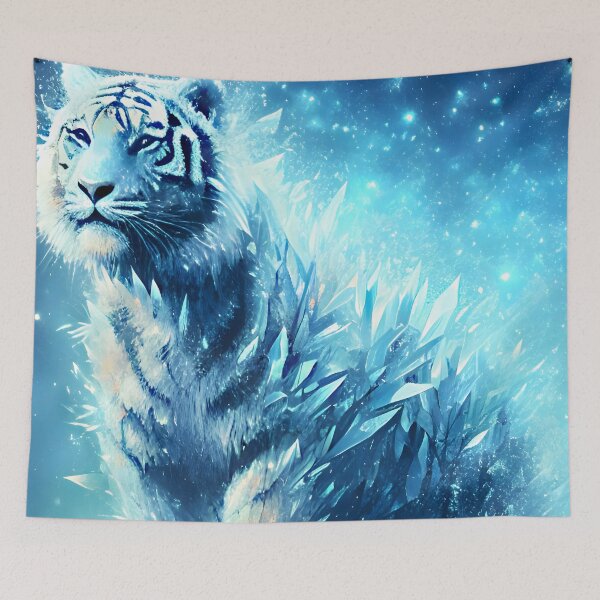 Item preview, Crystal Tiger Spirit Savannah Guardian 2:3 card edition designed and sold by EmeraldeaArt.