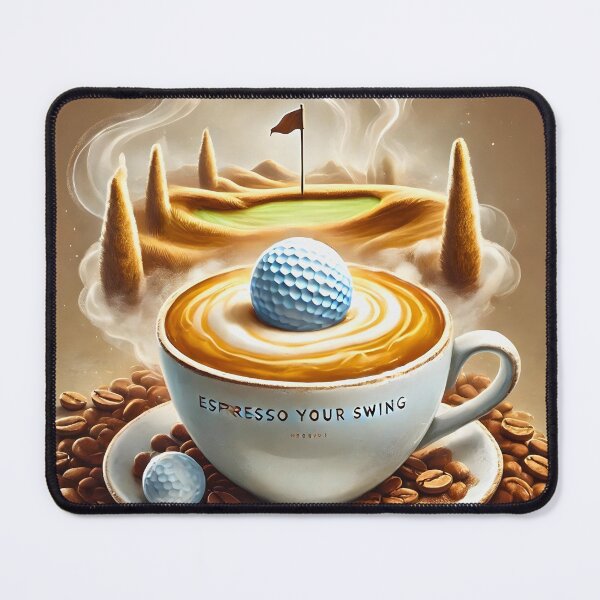 Item preview, Golf Ball Cappuccino in Coffee Bean Landscape designed and sold by Koalangel.