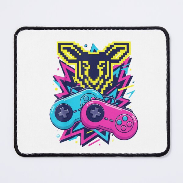 Item preview, Retro Arcade Goat Emblem – Dual Controller Art designed and sold by LoganDzign.