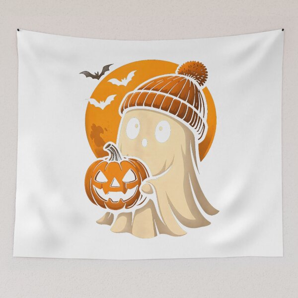 Item preview, Cute Ghost & Pumpkin Halloween designed and sold by Marga1994.