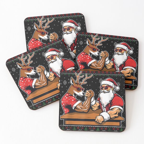 Item preview, Santa vs Reindeer Arm Wrestling designed and sold by Noput1951.